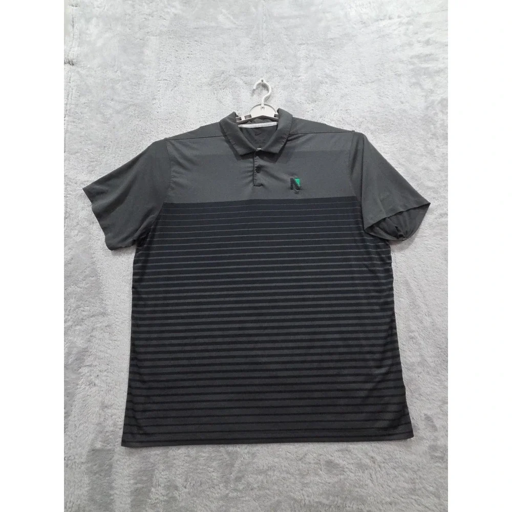 Nike Golf Dri-fit Standard fit Gray Polo Golf Shirt Mens Sz XXL